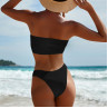Costum de baie de damă negru fără bretele - W0528-W0530 - Изображение 1 - Sellzone.bg Costum de baie de damă negru fără bretele - W0528-W0530 - Изображение 1