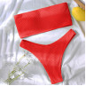 Costum de baie tanga de culoare roșie fără bretele - W0531-W0533 - Изображение 1 - Sellzone.bg Costum de baie tanga de culoare roșie fără bretele - W0531-W0533 - Изображение 1