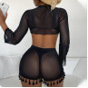 Set costum de baie negru din două piese - W0543-W0545 - Изображение 1 - Sellzone.bg Set costum de baie negru din două piese - W0543-W0545 - Изображение 1