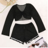 Set costum de baie negru din două piese - W0543-W0545 - Изображение 3 - Sellzone.bg Set costum de baie negru din două piese - W0543-W0545 - Изображение 3
