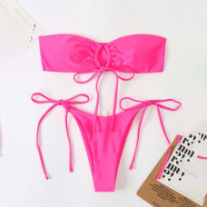 Costum de baie roz cu bikini - W0584-W0586 - Sellzone.bg Costum de baie roz cu bikini - W0584-W0586