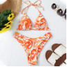 Costum de baie portocaliu-alb cu șireturi - W0590-W0592 - Изображение 2 - Sellzone.bg Costum de baie portocaliu-alb cu șireturi - W0590-W0592 - Изображение 2