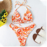 Costum de baie portocaliu-alb cu șireturi - W0590-W0592 - Изображение 3 - Sellzone.bg Costum de baie portocaliu-alb cu șireturi - W0590-W0592 - Изображение 3