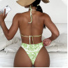 Costum de baie verde cu șireturi - W0599-W0601 - Изображение 1 - Sellzone.bg Costum de baie verde cu șireturi - W0599-W0601 - Изображение 1