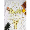 Costum de baie galben cu fluturi din două piese - W0695-W0697 - Изображение 1 - Sellzone.bg Costum de baie galben cu fluturi din două piese - W0695-W0697 - Изображение 1