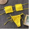 Costum de baie galben cu efect de push - W0704 - Изображение 1 - Sellzone.bg Costum de baie galben cu efect de push - W0704 - Изображение 1
