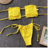 Costum de baie galben cu efect de push - W0704 - Изображение 2 - Sellzone.bg Costum de baie galben cu efect de push - W0704 - Изображение 2