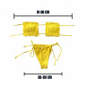 Costum de baie galben cu efect de push - W0704 - Изображение 3 - Sellzone.bg Costum de baie galben cu efect de push - W0704 - Изображение 3