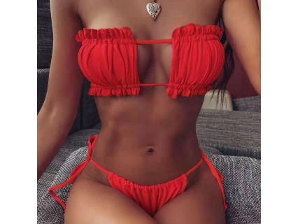 Costum de baie roșu cu efect de push - W0705 - Sellzone.bg Costum de baie roșu cu efect de push - W0705