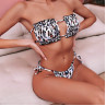 Costum de baie alb cu tiger print și efect de push - W0706 - Изображение 1 - Sellzone.bg Costum de baie alb cu tiger print și efect de push - W0706 - Изображение 1