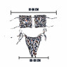 Costum de baie alb cu tiger print și efect de push - W0706 - Изображение 3 - Sellzone.bg Costum de baie alb cu tiger print și efect de push - W0706 - Изображение 3