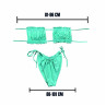 Costum de baie turcoaz cu efect de push - W0707 - Изображение 3 - Sellzone.bg Costum de baie turcoaz cu efect de push - W0707 - Изображение 3