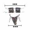 Costum de baie tiger print cu efect de push - W0709 - Изображение 2 - Sellzone.bg Costum de baie tiger print cu efect de push - W0709 - Изображение 2