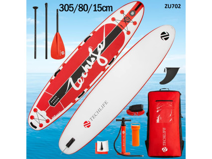 Placa de surf gonflabila SUB placa rosie Techlife 10' – ZU702 - Sellzone.bg Placa de surf gonflabila SUB placa rosie Techlife 10' – ZU702
