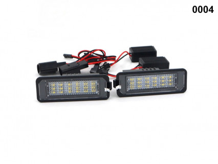 Set plafoniere LED pentru iluminarea plăcuței de înmatriculare spate pentru VW Golf, Passat - 0004 - Sellzone.bg Set plafoniere LED pentru iluminarea plăcuței de înmatriculare spate pentru VW Golf, Passat - 0004