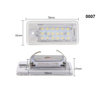 18 LED-uri SMD Canbus pentru plăcuță de înmatriculare pentru AUDI A3 A4 A6 - 0007 - Sellzone.bg 18 LED-uri SMD Canbus pentru plăcuță de înmatriculare pentru AUDI A3 A4 A6 - 0007