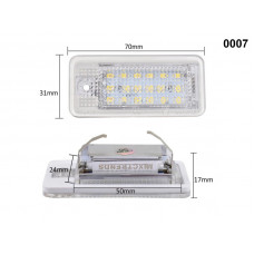 18 LED-uri SMD Canbus pentru plăcuță de înmatriculare pentru AUDI A3 A4 A6 - 0007 - Sellzone.bg 18 LED-uri SMD Canbus pentru plăcuță de înmatriculare pentru AUDI A3 A4 A6 - 0007