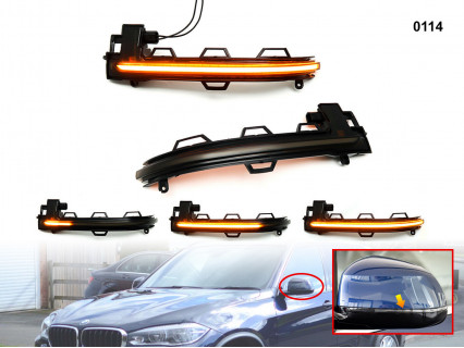Indicatoare dinamice de oglindă cu lumină puternică pentru BMW X3 X4 X5 X6 - 0114 - Sellzone.bg Indicatoare dinamice de oglindă cu lumină puternică pentru BMW X3 X4 X5 X6 - 0114