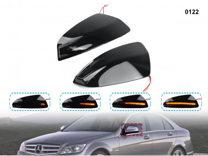 Semnalizatoare dinamice cu LED pentru oglinda Mercedes C ML Vito W164 W204 - 0122 - Sellzone.bg Semnalizatoare dinamice cu LED pentru oglinda Mercedes C ML Vito W164 W204 - 0122