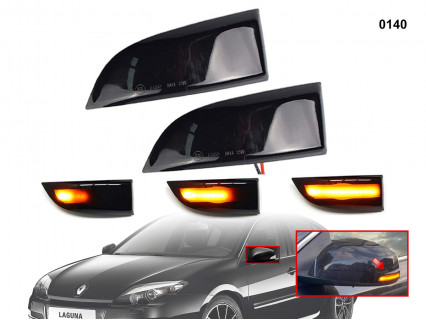 Semnalizatoare puternice cu lumină dinamică pentru Renault Scenic Megane Laguna Fluence - 0140 - Sellzone.bg Semnalizatoare puternice cu lumină dinamică pentru Renault Scenic Megane Laguna Fluence - 0140
