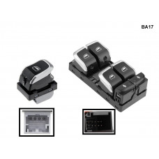 Buton geam electric pasager pentru Audi A6 A7 Q3 - BA17 - Sellzone.bg Buton geam electric pasager pentru Audi A6 A7 Q3 - BA17