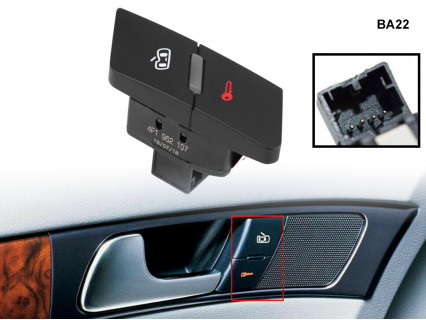 Buton închidere centralizată pentru Audi A6 C6 - BA22 - Sellzone.bg Buton închidere centralizată pentru Audi A6 C6 - BA22