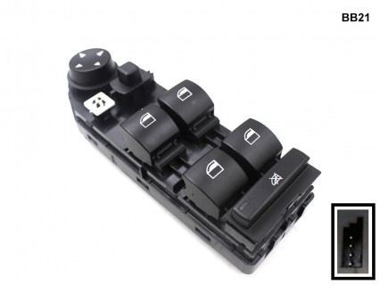 Consola butoane pentru geamuri electrice pentru BMW 5 E60 - BB21 - Sellzone.bg Consola butoane pentru geamuri electrice pentru BMW 5 E60 - BB21