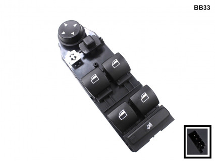 Consolă de control geamuri electrice pentru BMW X3 E83 - BB33 - Sellzone.bg Consolă de control geamuri electrice pentru BMW X3 E83 - BB33