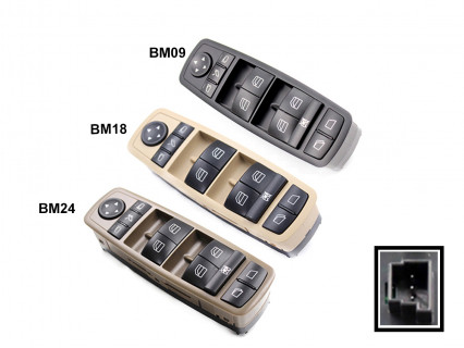 Consola geamuri electrice pentru Mercedes ML GL R - BM09 / BM18 / BM24 - Sellzone.bg Consola geamuri electrice pentru Mercedes ML GL R - BM09 / BM18 / BM24