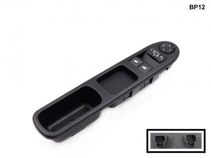 Consolă geamuri electrice negru închis pentru Peugeot 307 - BP12 - Sellzone.bg Consolă geamuri electrice negru închis pentru Peugeot 307 - BP12