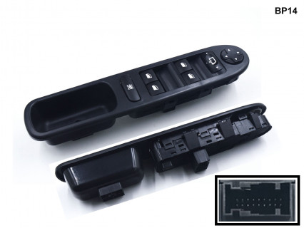 Consolă geamuri electrice pentru Peugeot 207 - BP14 - Sellzone.bg Consolă geamuri electrice pentru Peugeot 207 - BP14