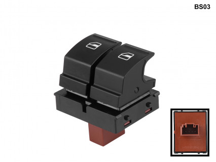 Consolă geamuri electrice cu două butoane pentru Skoda Fabia Octavia - BS03 - Sellzone.bg Consolă geamuri electrice cu două butoane pentru Skoda Fabia Octavia - BS03