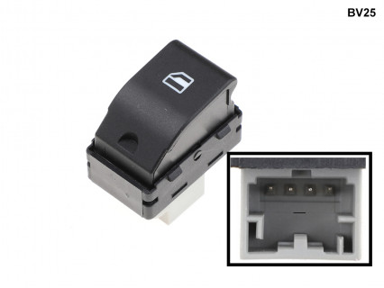 Buton control geam electric cu 4 pini pentru VW Seat Polo Ibiza - BV25 - Sellzone.bg Buton control geam electric cu 4 pini pentru VW Seat Polo Ibiza - BV25
