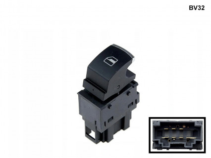 Buton cromat geam electric pentru VW Polo Skoda Fabia - BV32 - Sellzone.bg Buton cromat geam electric pentru VW Polo Skoda Fabia - BV32