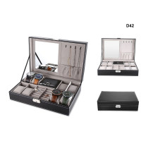 Cutie pentru depozitarea ceasurilor și accesoriilor de culoare neagră - D42 - Sellzone.bg Cutie pentru depozitarea ceasurilor și accesoriilor de culoare neagră - D42