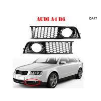 Grile tuning negre pentru halogeni pentru Audi A4 B6 - DA17 - Sellzone.bg Grile tuning negre pentru halogeni pentru Audi A4 B6 - DA17