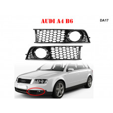 Grile tuning negre pentru halogeni pentru Audi A4 B6 - DA17 - Sellzone.bg Grile tuning negre pentru halogeni pentru Audi A4 B6 - DA17