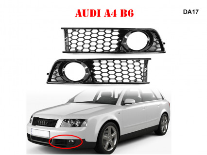 Grile tuning negre pentru halogeni pentru Audi A4 B6 - DA17 - Sellzone.bg Grile tuning negre pentru halogeni pentru Audi A4 B6 - DA17