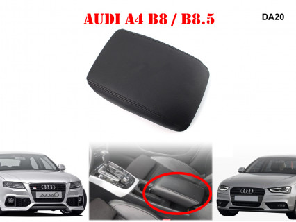 Husă cotieră piele neagră pentru Audi A4 A5 B8 B8.5 - DA20 - Sellzone.bg Husă cotieră piele neagră pentru Audi A4 A5 B8 B8.5 - DA20