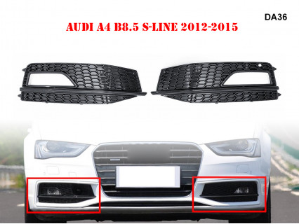 Grile tuning tip RS halogeni pentru Audi A4 B8.5 Sline - DA36 - Sellzone.bg Grile tuning tip RS halogeni pentru Audi A4 B8.5 Sline - DA36