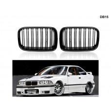 Grile duble M de culoare negru lucios pentru BMW E36 92-96 - DB15 - Sellzone.bg Grile duble M de culoare negru lucios pentru BMW E36 92-96 - DB15