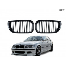 Grile duble M negru lucios pentru BMW E46 - DB17 - Sellzone.bg Grile duble M negru lucios pentru BMW E46 - DB17