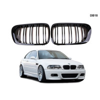 Grile duble M negre pentru BMW E46 Coupe 99-03 - DB18 - Sellzone.bg Grile duble M negre pentru BMW E46 Coupe 99-03 - DB18