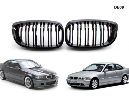 Grile duble M3 M pentru BMW E46 COUPE 03-05 - DB39 - Sellzone.bg Grile duble M3 M pentru BMW E46 COUPE 03-05 - DB39