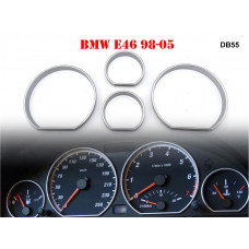 Inele cromate tablou de bord pentru BMW E46 - DB55 - Sellzone.bg Inele cromate tablou de bord pentru BMW E46 - DB55