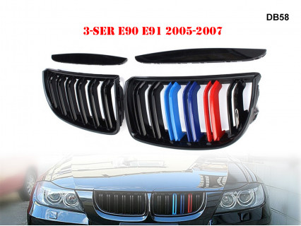 Grile duble M3 M colorate pentru BMW E90 E91 - DB58 - Sellzone.bg Grile duble M3 M colorate pentru BMW E90 E91 - DB58