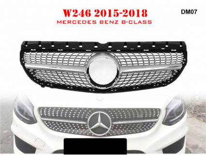 Grilă frontală Diamond pentru Mercedes B W246 15-18 AMG - DM07 - Sellzone.bg Grilă frontală Diamond pentru Mercedes B W246 15-18 AMG - DM07