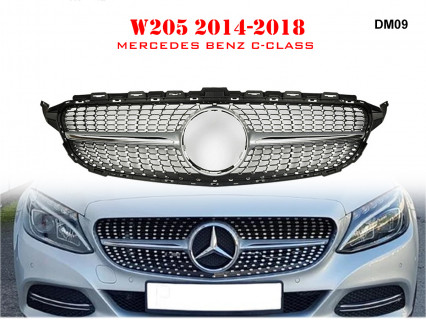 Grilă frontală Diamond pentru Mercedes C W205 14-18 AMG - DM09 - Sellzone.bg Grilă frontală Diamond pentru Mercedes C W205 14-18 AMG - DM09