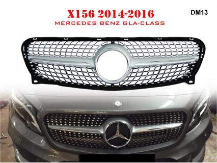 Grilă frontală Diamond pentru Mercedes GLA X156 AMG - DM13 - Sellzone.bg Grilă frontală Diamond pentru Mercedes GLA X156 AMG - DM13