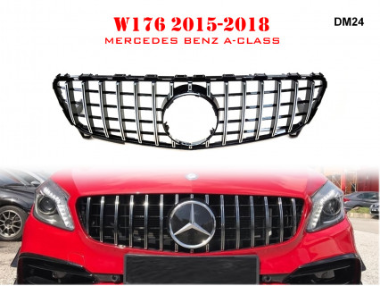 Grilă frontală de înaltă calitate tip GT pentru Mercedes A W176 15-18 AMG - DM24 - Sellzone.bg Grilă frontală de înaltă calitate tip GT pentru Mercedes A W176 15-18 AMG - DM24